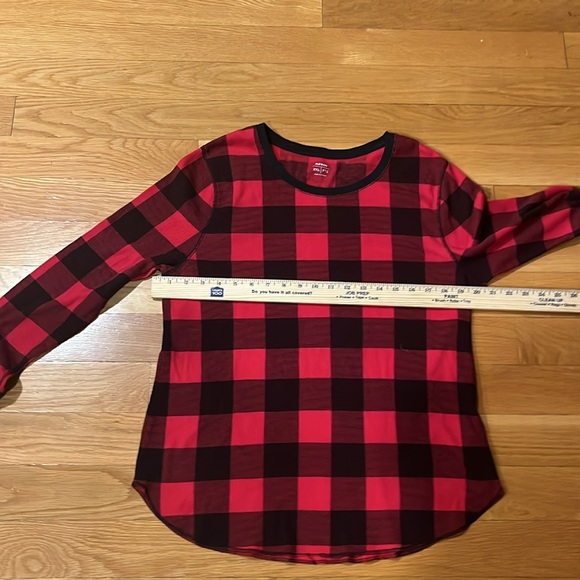 Old navy women’s thermal 2 piece red buffalo print sleep set size XXL. - Picture 3 of 11